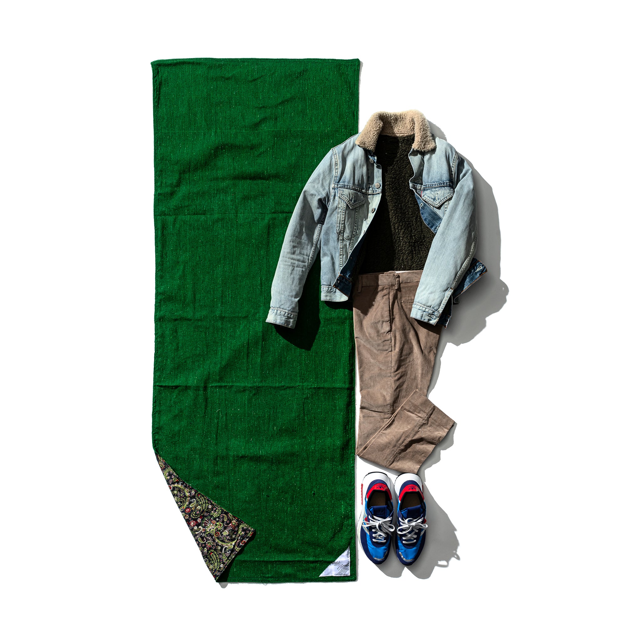REVERSIBLE NAP MAT / PAISLEY x GREEN – PUEBCO ONLINE STORE