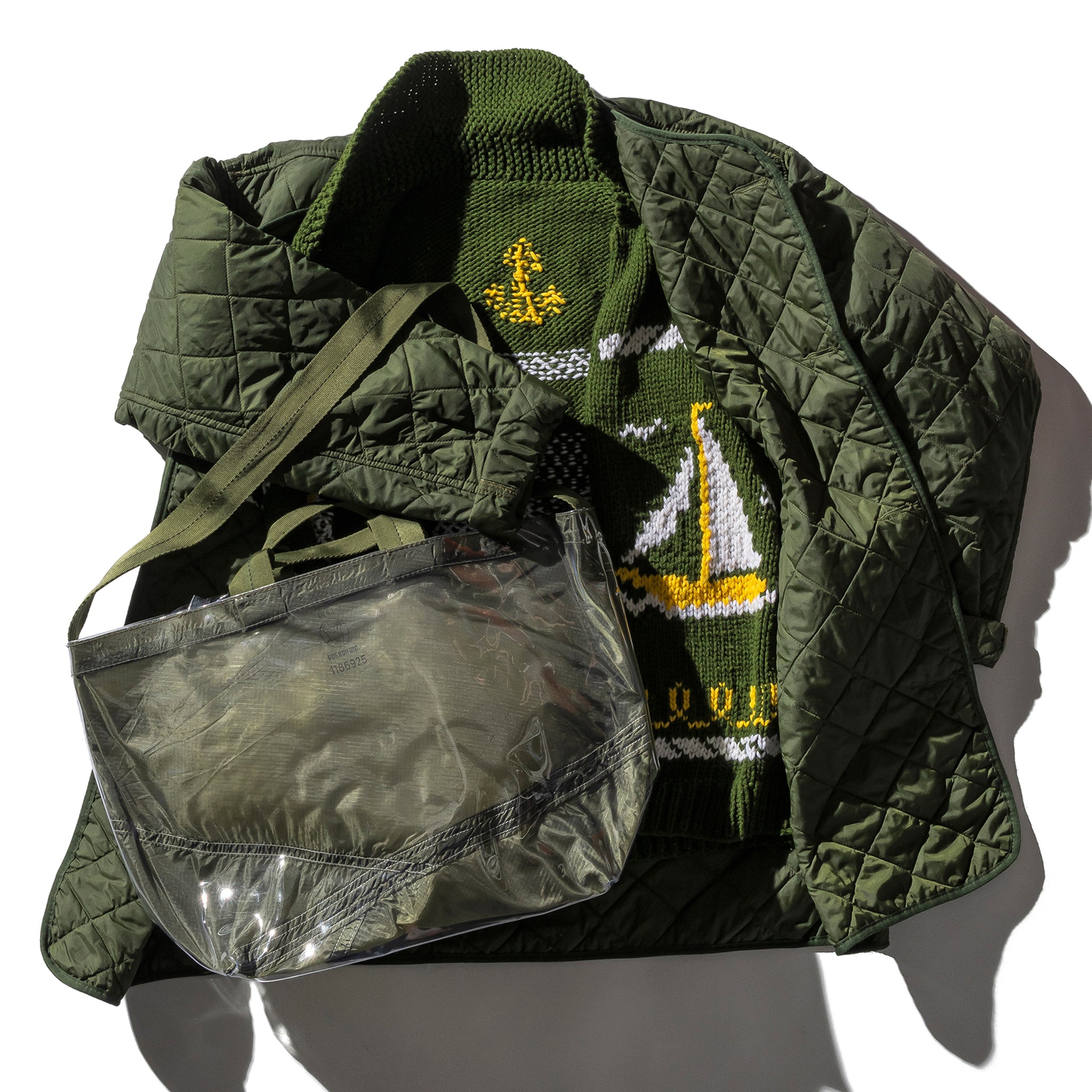 COVERED PARACHUTE SHOULDER BAG / Olive – PUEBCO ONLINE STORE