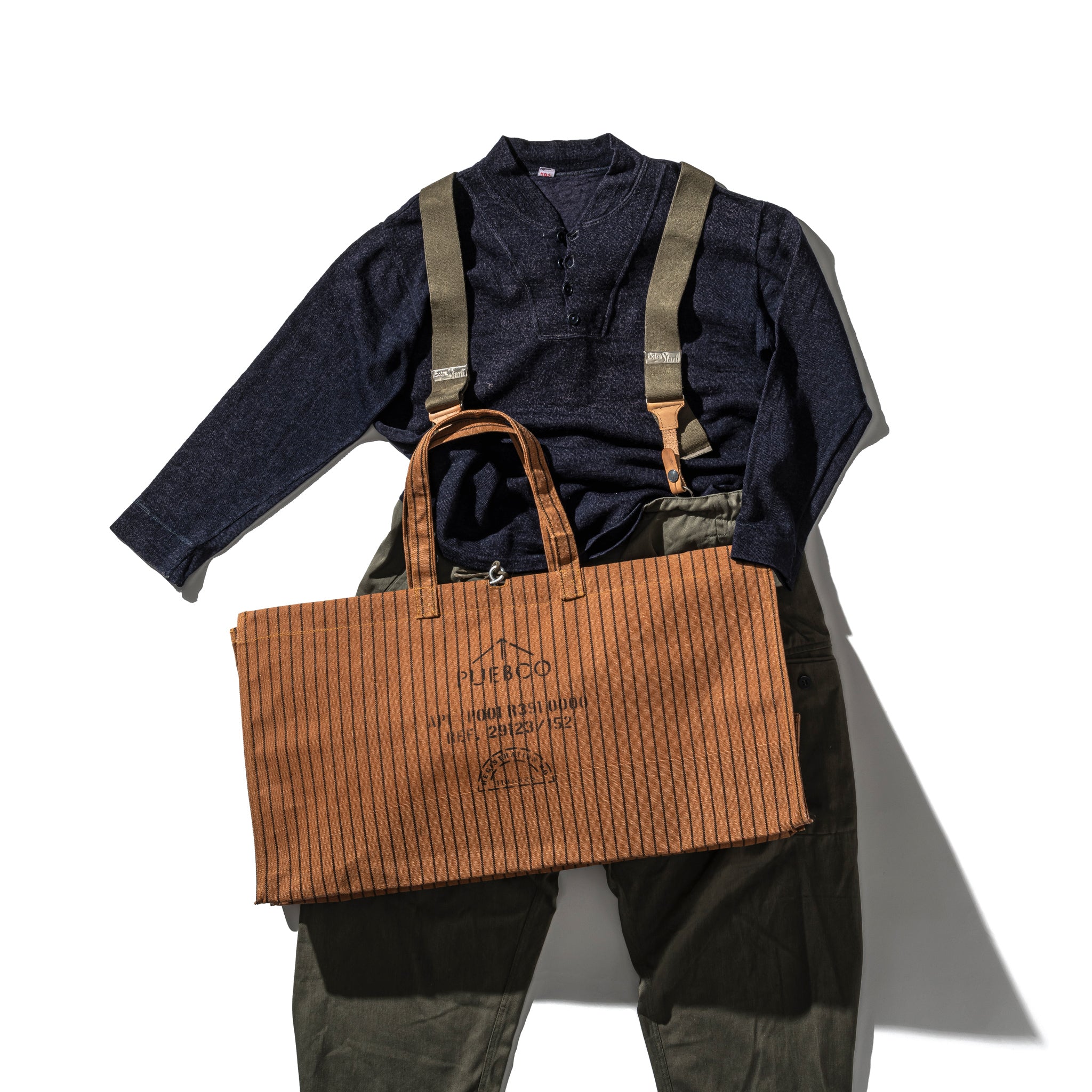 バッグ ASAPBOI WAXED CANVAS LARGE BAG / Brown – PUEBCO ONLINE STORE