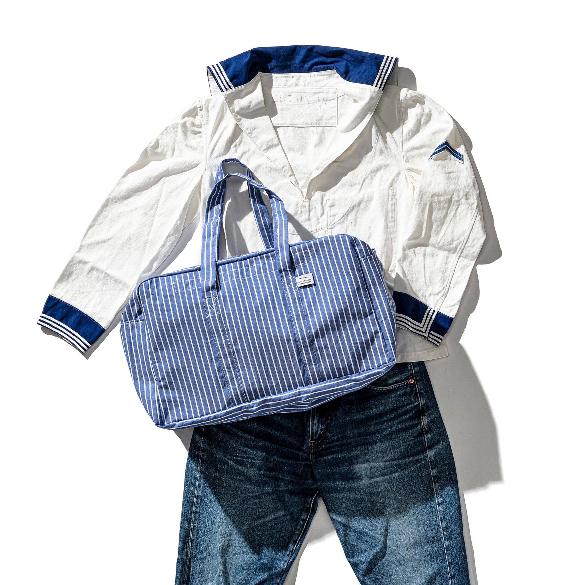 SHIRT FABRIC SCHOOL BAG / Stripe A – PUEBCO ONLINE STORE