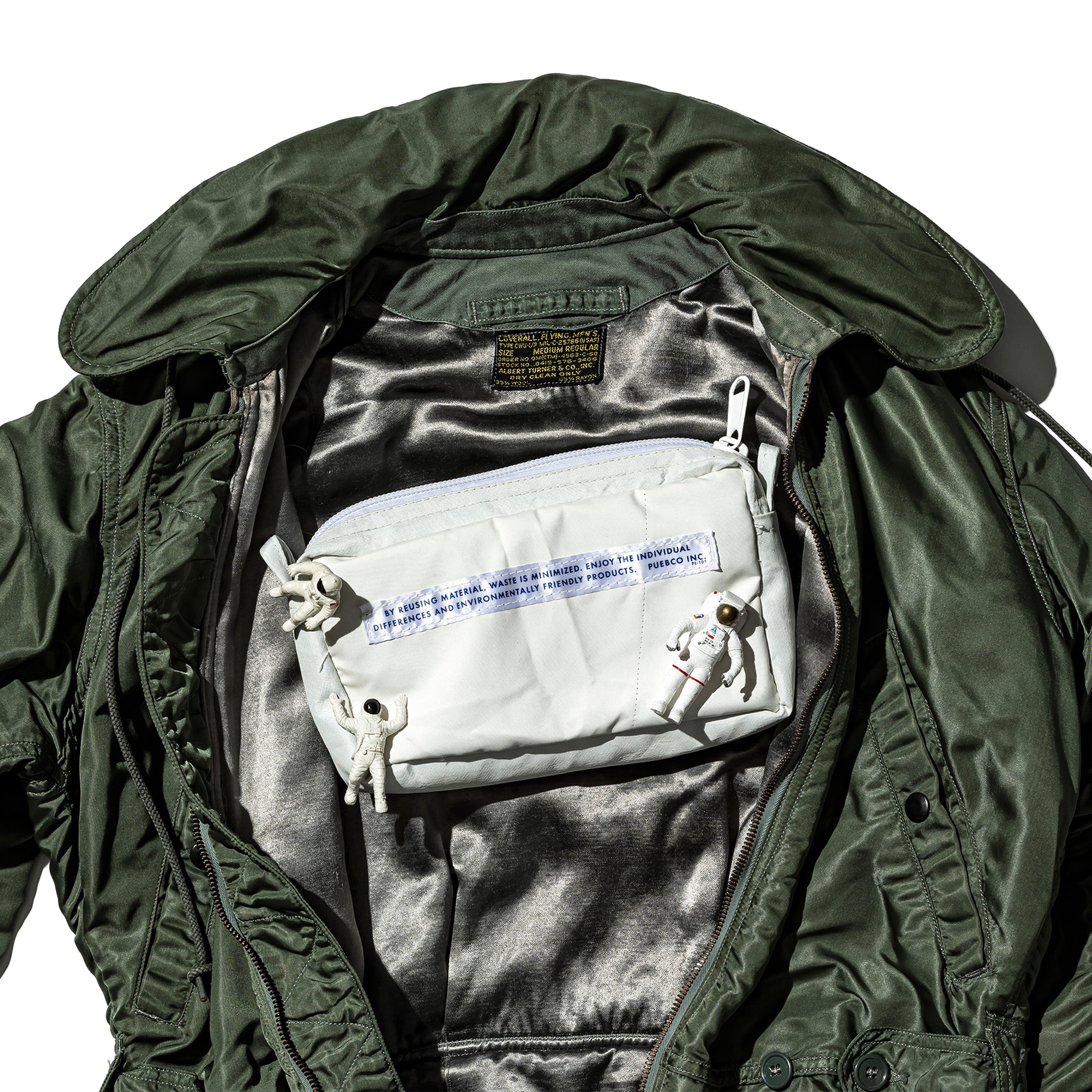 SNOW JACKET CONVERTED TO POUCH – PUEBCO ONLINE STORE