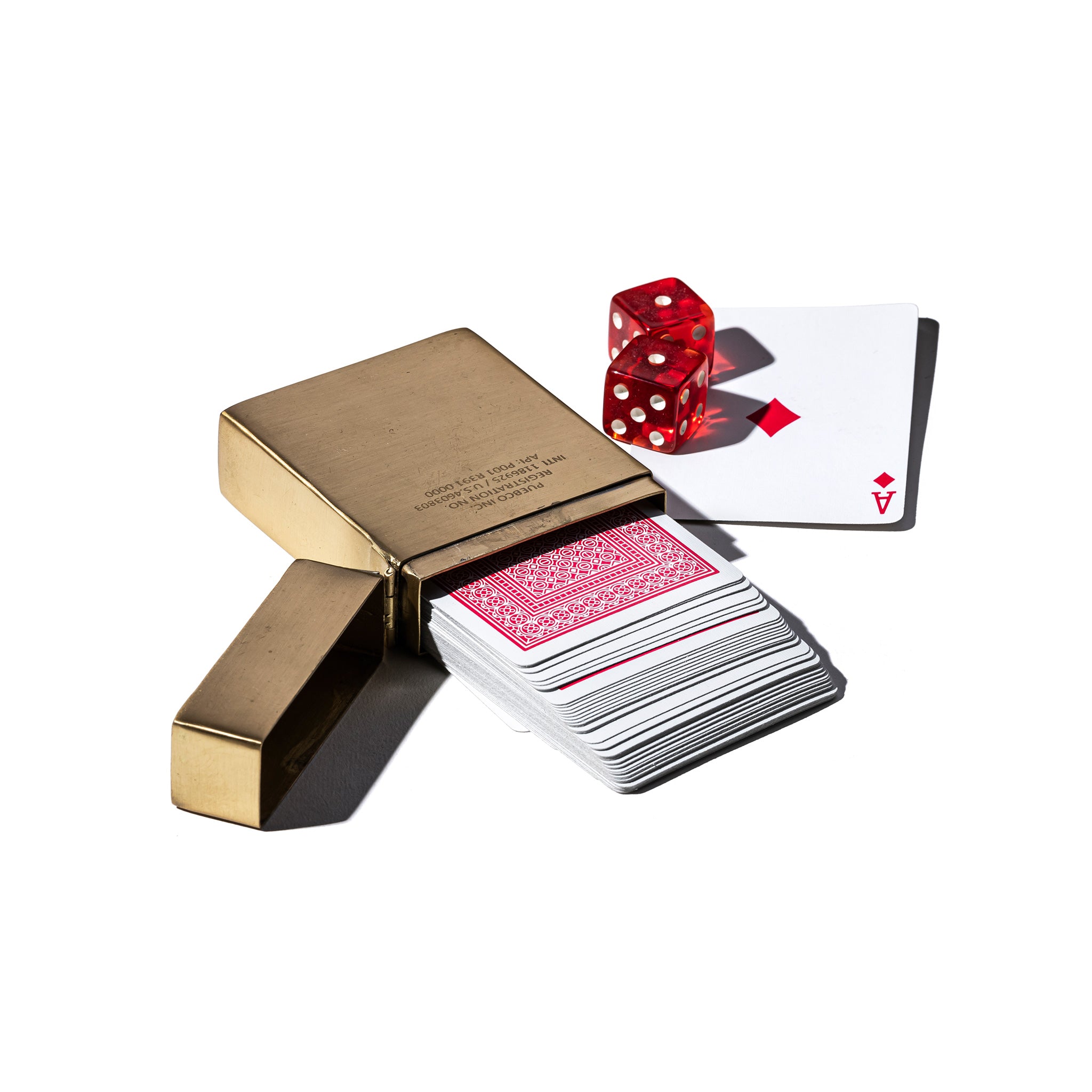 BRASS PLAYING CARD CASE – PUEBCO ONLINE STORE