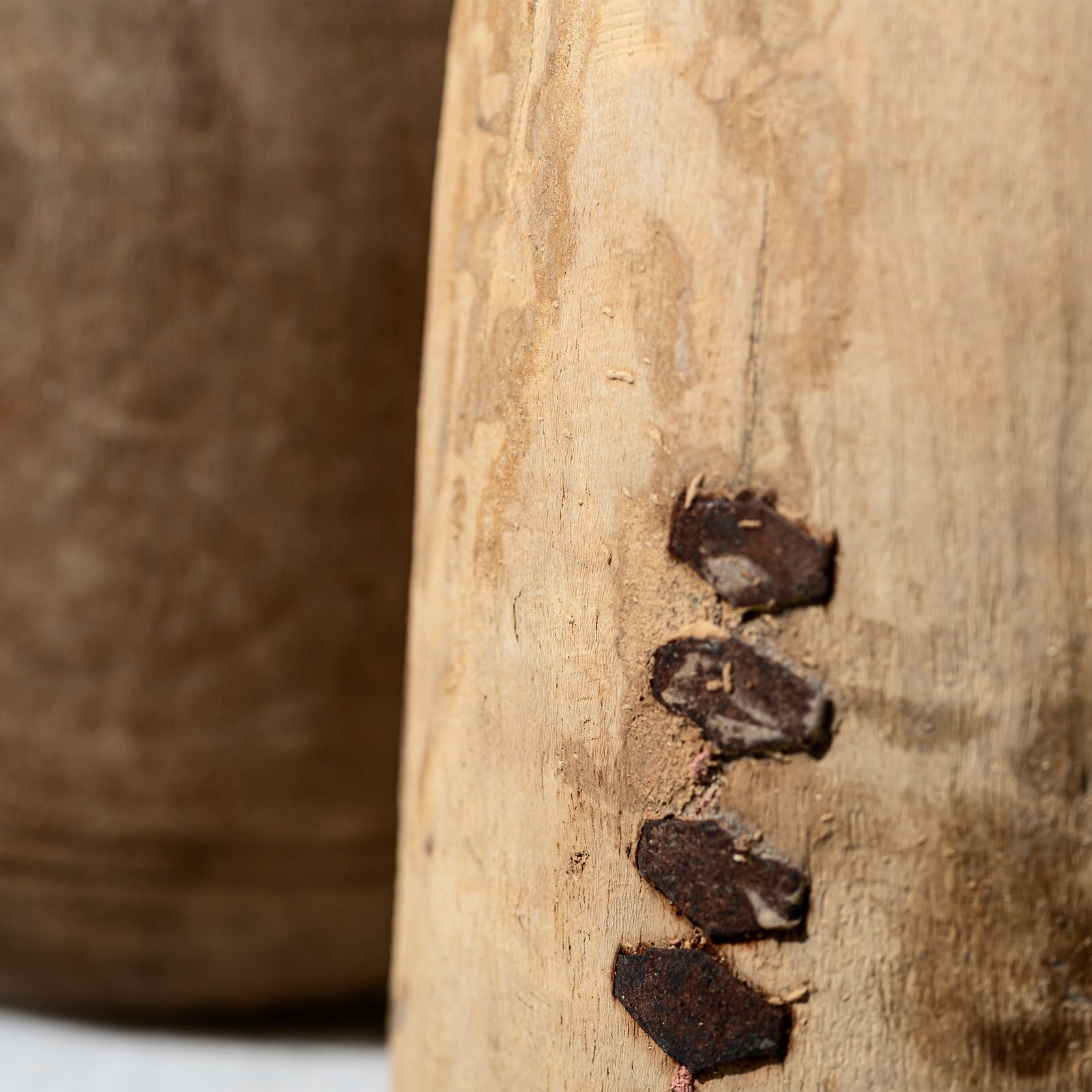 VINTAGE WOODEN POT W/GLASS CYLINDER – PUEBCO ONLINE STORE VINTAGE WOODEN POT W/GLASS CYLINDER – PUEBCO ONLINE STORE