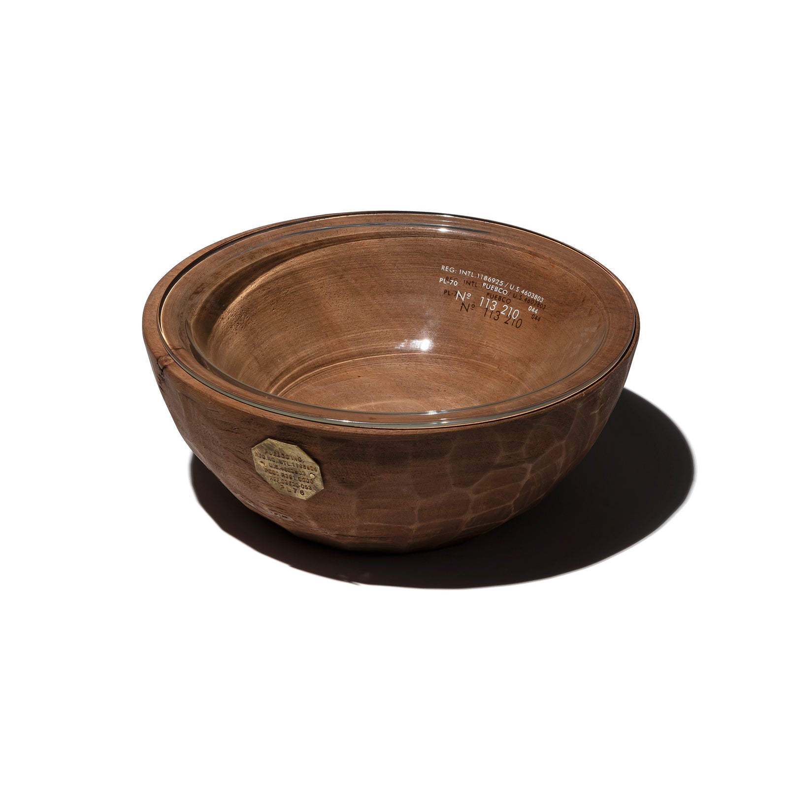VINTAGE WOODEN BOWL WITH GLASS – PUEBCO ONLINE STORE