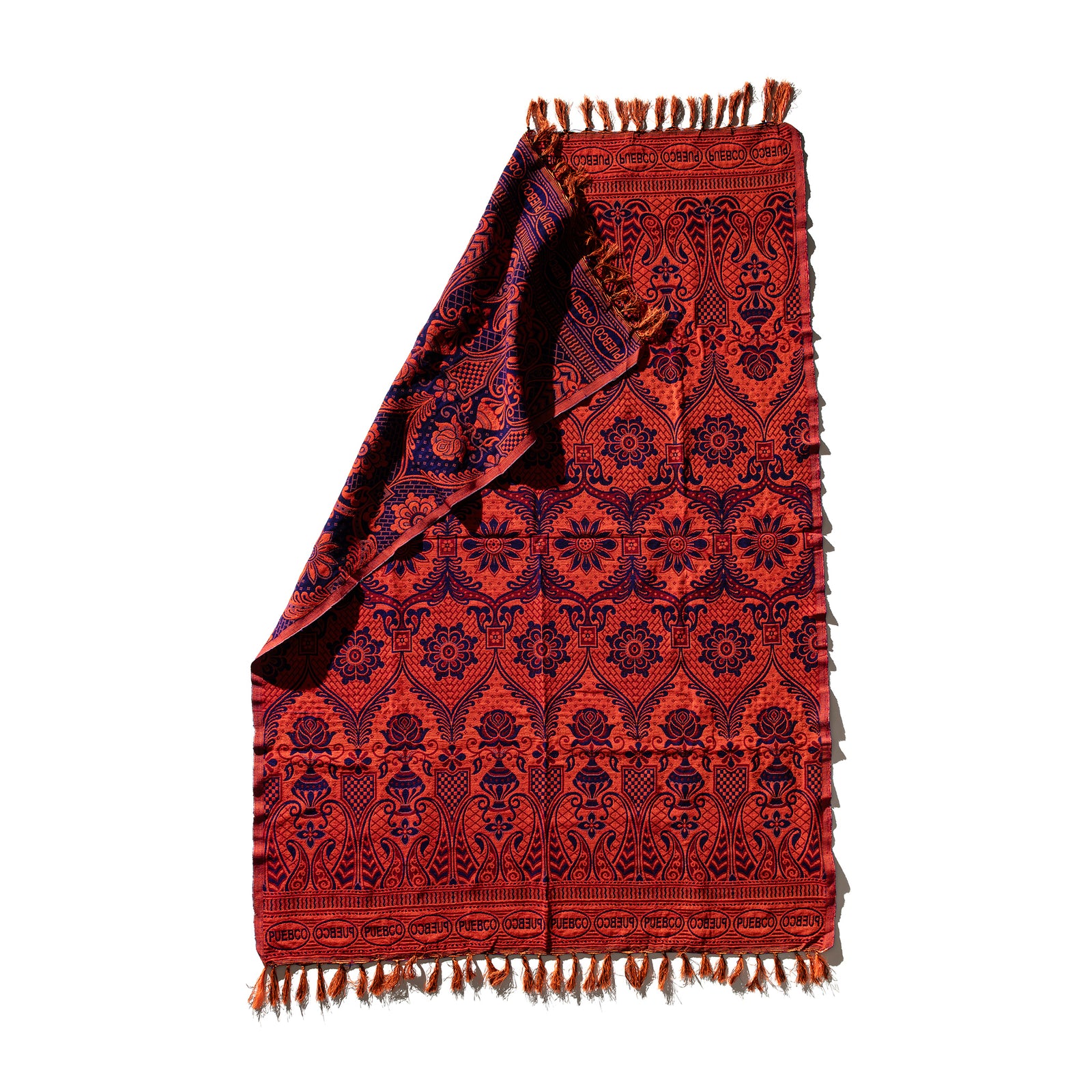 REVERSIBLE JACQUARD RUG / Navy Blue – PUEBCO ONLINE STORE