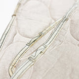 VINTAGE PARACHUTE LINE QUILTED BLANKET / White