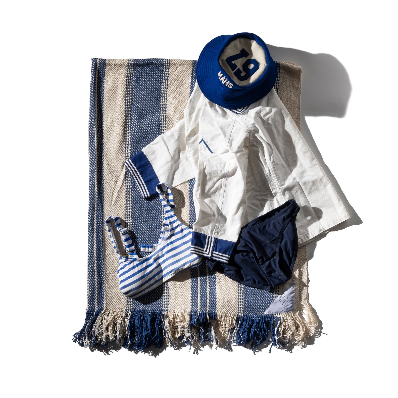 hideフリースブランケット PUEBCO｜MARINE TWILL BLANKET/ブランケット ひざ掛け - CDC
