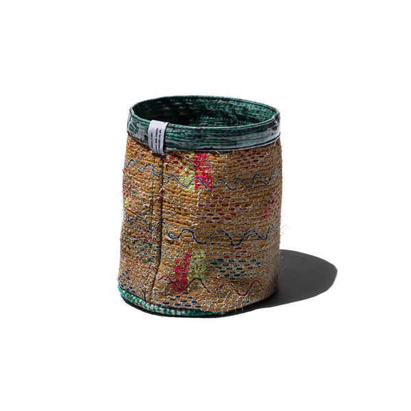 COVERED VINTAGE KANTHA QUILT ORGANIZER