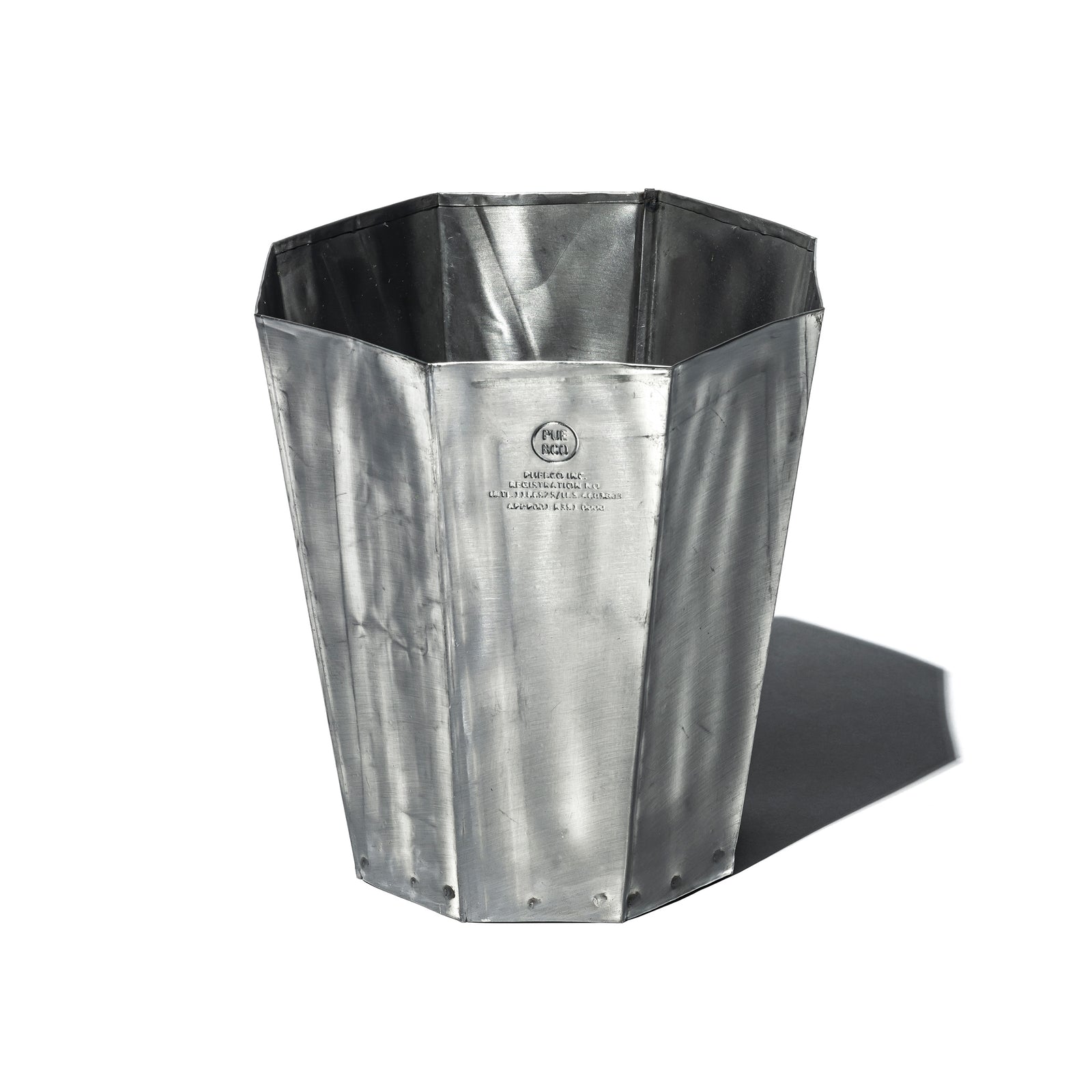 RECYCLE STEEL TRASH CAN / Octagon – PUEBCO ONLINE STORE
