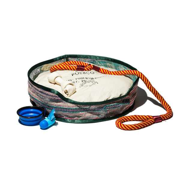 VINTAGE KANTHA QUILT PET BED W/CUSHION – PUEBCO ONLINE STORE