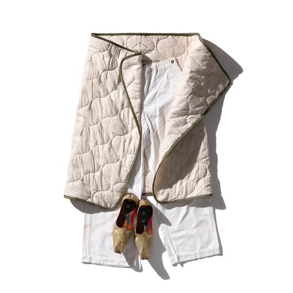 VINTAGE PARACHUTE LINE QUILTED BLANKET / Olive – PUEBCO ONLINE STORE