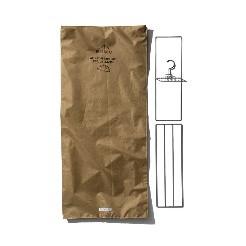 RUBBERIZED FABRIC HANGING ORGANIZER W/WIRE FRAME / COAT & JACKET