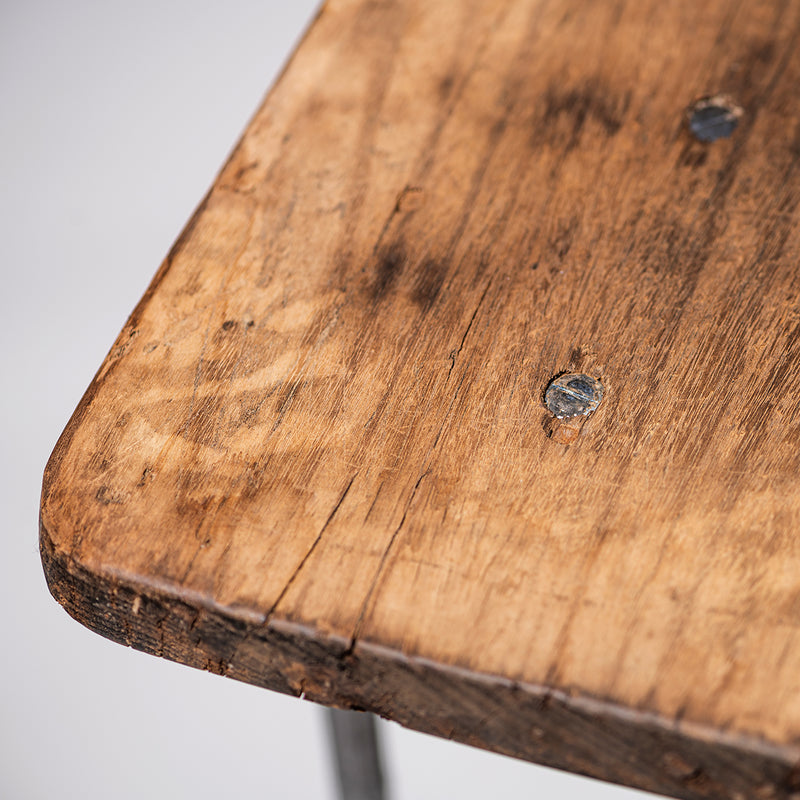 FOLDING TABLE / VINTAGE TRUCK BED WOOD