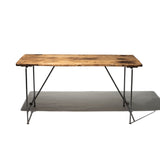 FOLDING TABLE / VINTAGE TRUCK BED WOOD