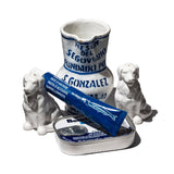 CERAMIC SALT & PEPPER SHAKER SET / Golden Retriever