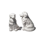 CERAMIC SALT & PEPPER SHAKER SET / Golden Retriever