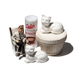 CERAMIC SALT & PEPPER SHAKER SET / Cat