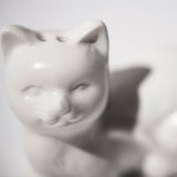 CERAMIC SALT & PEPPER SHAKER SET / Cat