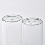 BOROSILICATE GLASS SALT & PEPPER SHAKERS