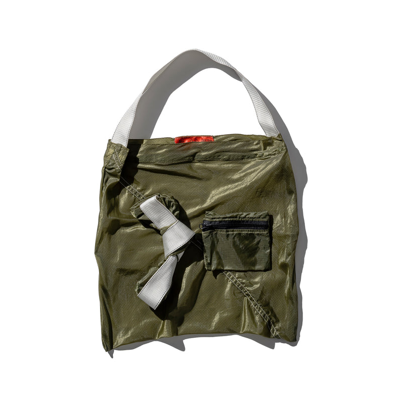 VINTAGE PARACHUTE LIGHT BAG / White
