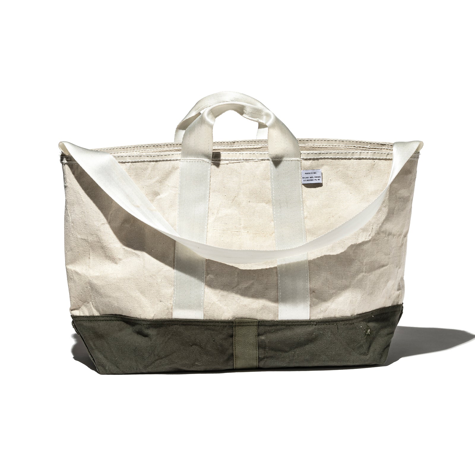 【有名人芸能人】 LAMINATED FABRIC x VINTAGE FABRIC BAG / 60 x 30 – PUEBCO バッグ