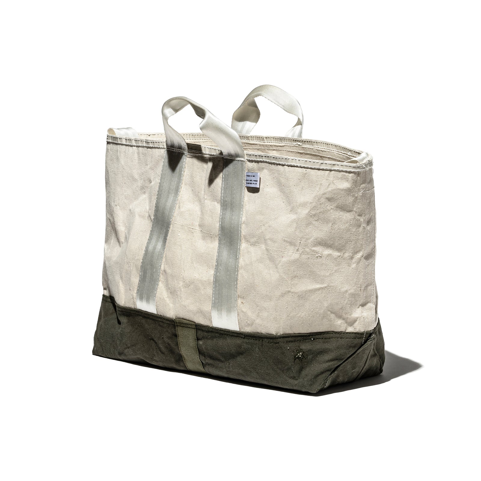 LAMINATED FABRIC x VINTAGE FABRIC BAG / 60 x 30 – PUEBCO