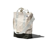LAMINATED FABRIC x VINTAGE FABRIC BAG
 / 40 x 35