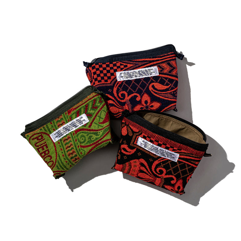 RUBBERIZED HOOD FABRIC x JACQUARD POUCH – PUEBCO ONLINE STORE