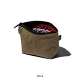 RUBBERIZED HOOD FABRIC x JACQUARD POUCH