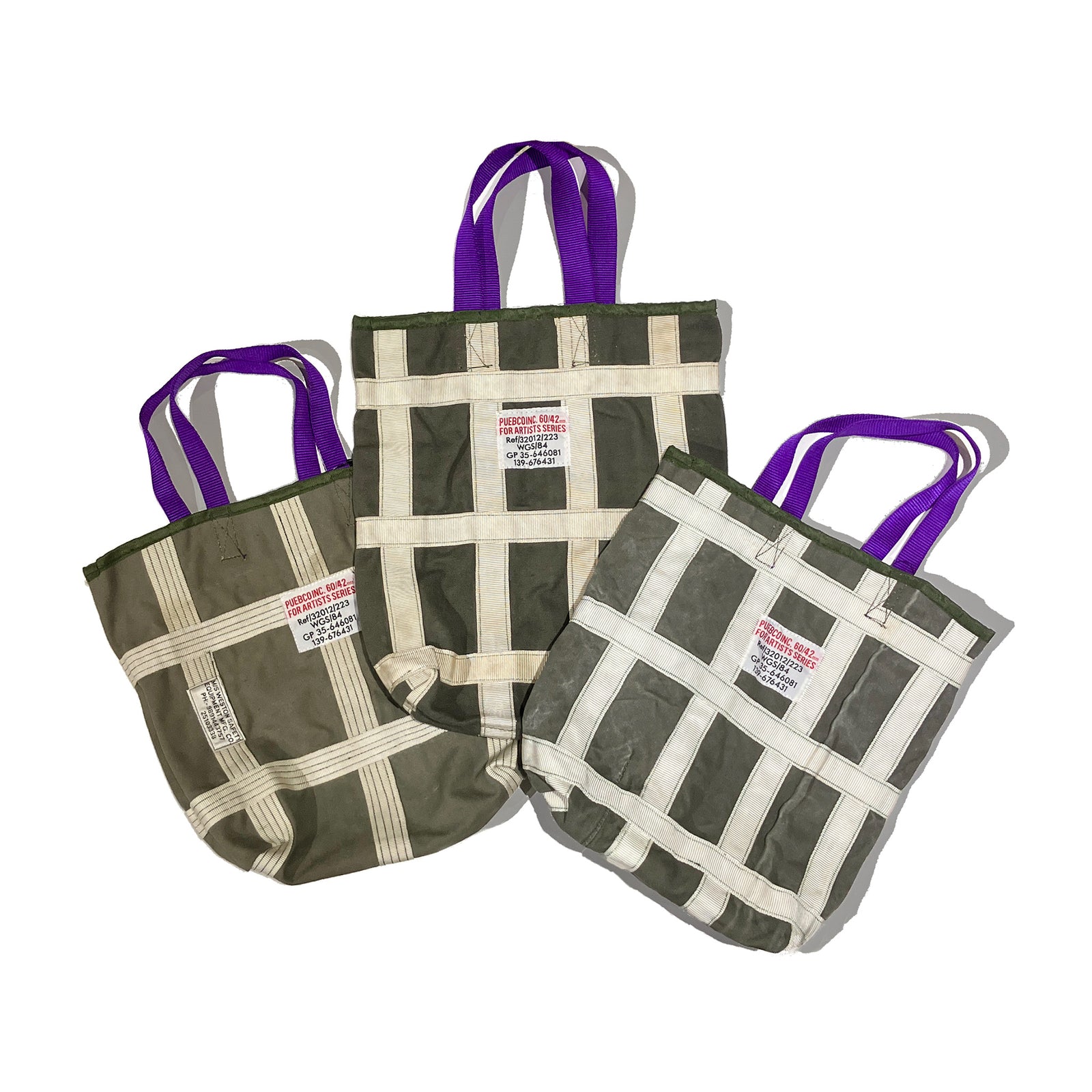 VINTAGE BRAKE PARACHUTE RECTANGLE BAG / Purple Handle – PUEBCO