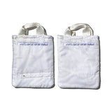 WHITE QUILTED SNOW JACKET TOTE BAG
