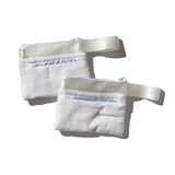 WHITE QUILTED SNOW JACKET POUCH