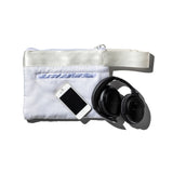 WHITE QUILTED SNOW JACKET POUCH