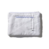 WHITE QUILTED SNOW JACKET LAPTOP CASE / 13"