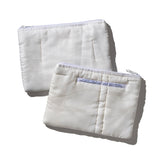 WHITE QUILTED SNOW JACKET LAPTOP CASE / 13"
