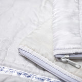 WHITE QUILTED SNOW JACKET LAPTOP CASE / 13"