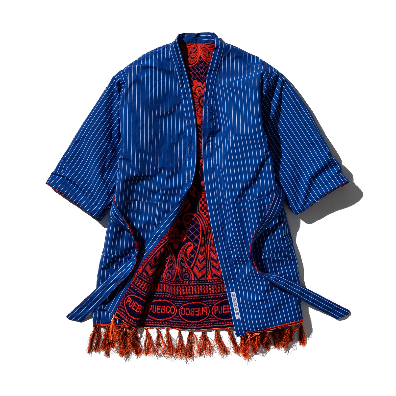 RUG FABRIC REVERSIBLE GOWN / Navy Blue – PUEBCO ONLINE STORE