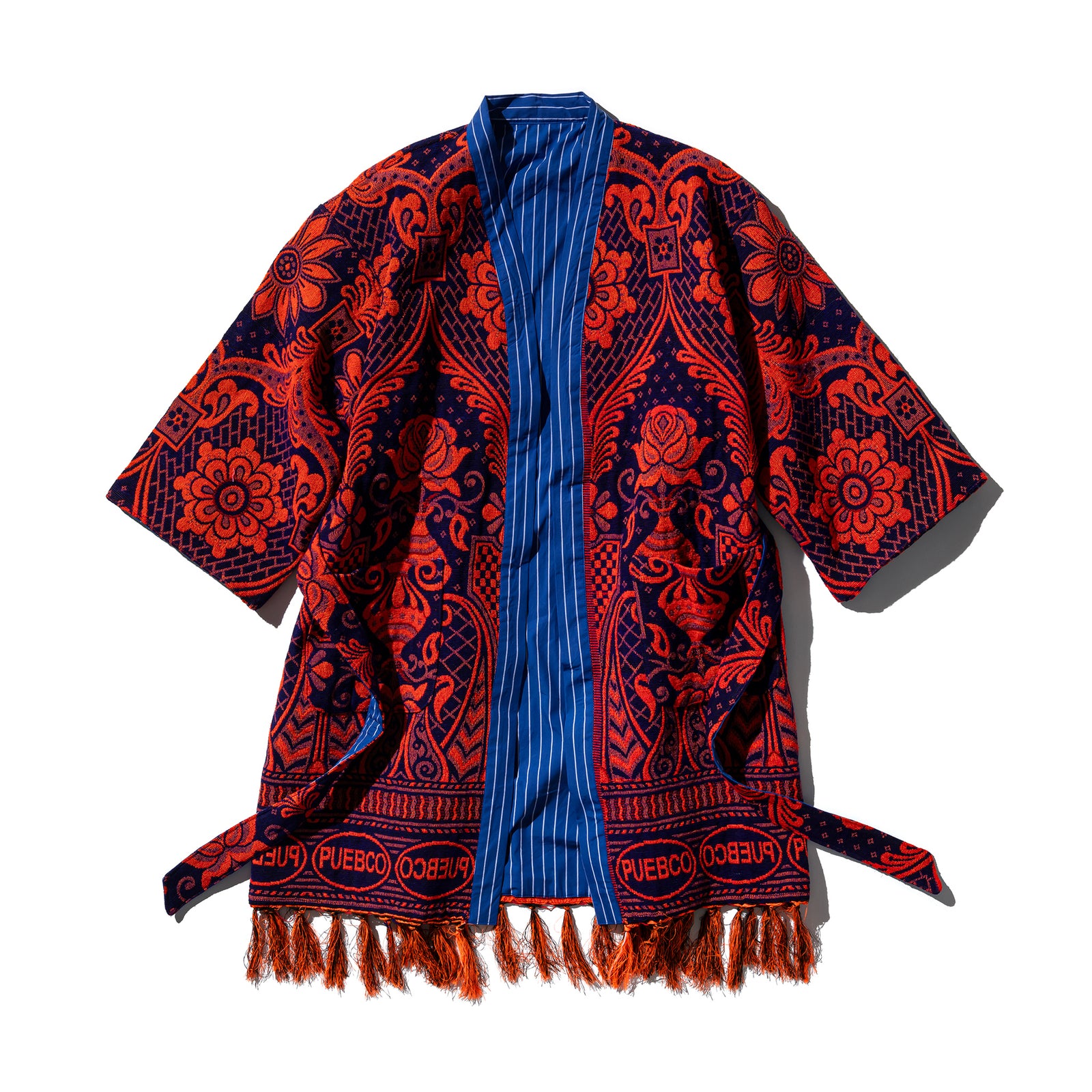 RUG FABRIC REVERSIBLE GOWN / Navy Blue – PUEBCO ONLINE STORE