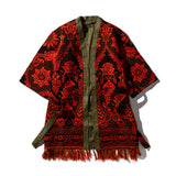 RUG FABRIC REVERSIBLE GOWN / Black