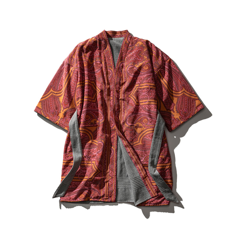 PRINTED REVERSIBLE BATHROBE / Paisley