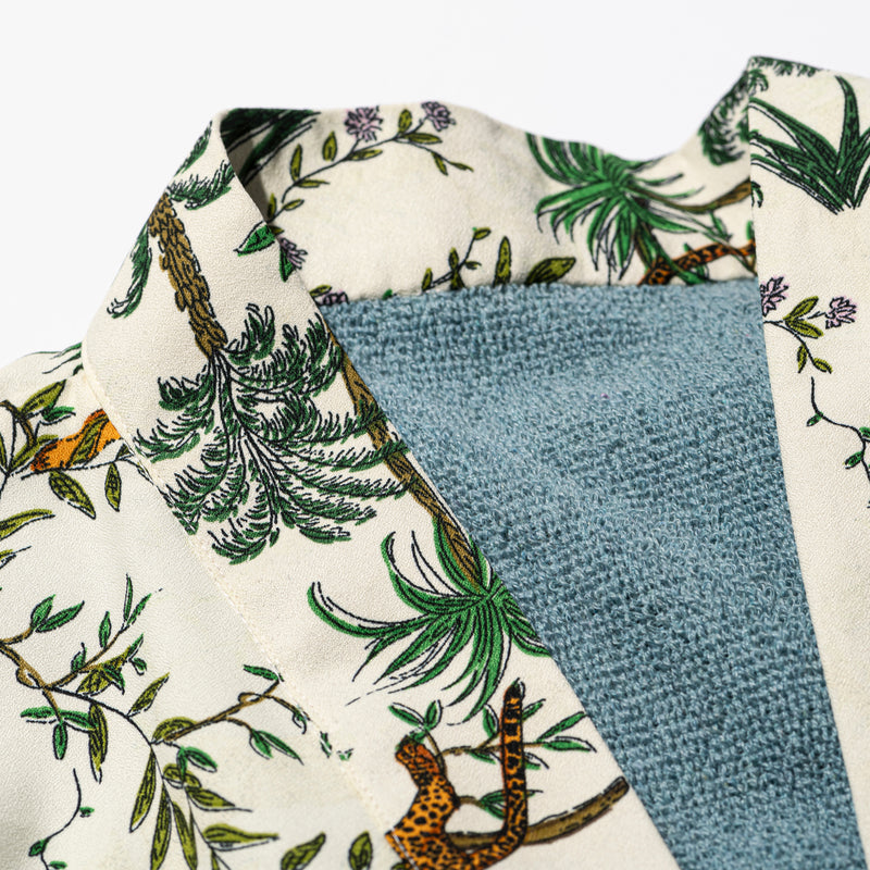 PRINTED REVERSIBLE BATHROBE / Jungle