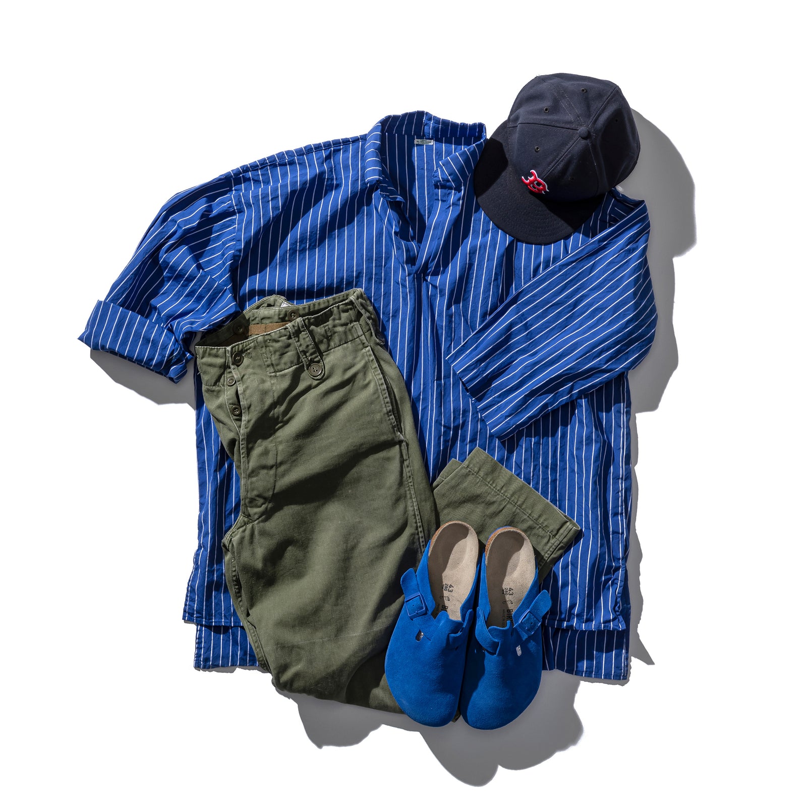 COTTON STRIPE SHIRT / REGULAR COLLAR – PUEBCO ONLINE STORE