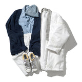 HANTEN JACKET: VINTAGE PARACHUTE / White