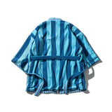 REVERSIBLE SHORT ROBE / Blue x Light Blue