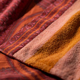 REVERSIBLE SHORT ROBE / Orange x Pink