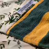 REVERSIBLE SHORT ROBE / Green x Yellow