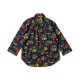 PULLOVER SHIRT: FLOWER PRINT