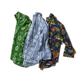 PULLOVER SHIRT: FLOWER PRINT