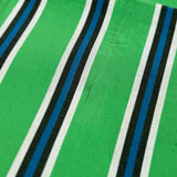 SHIRT FABRIC DRAWSTRING BAG / Green Stripe