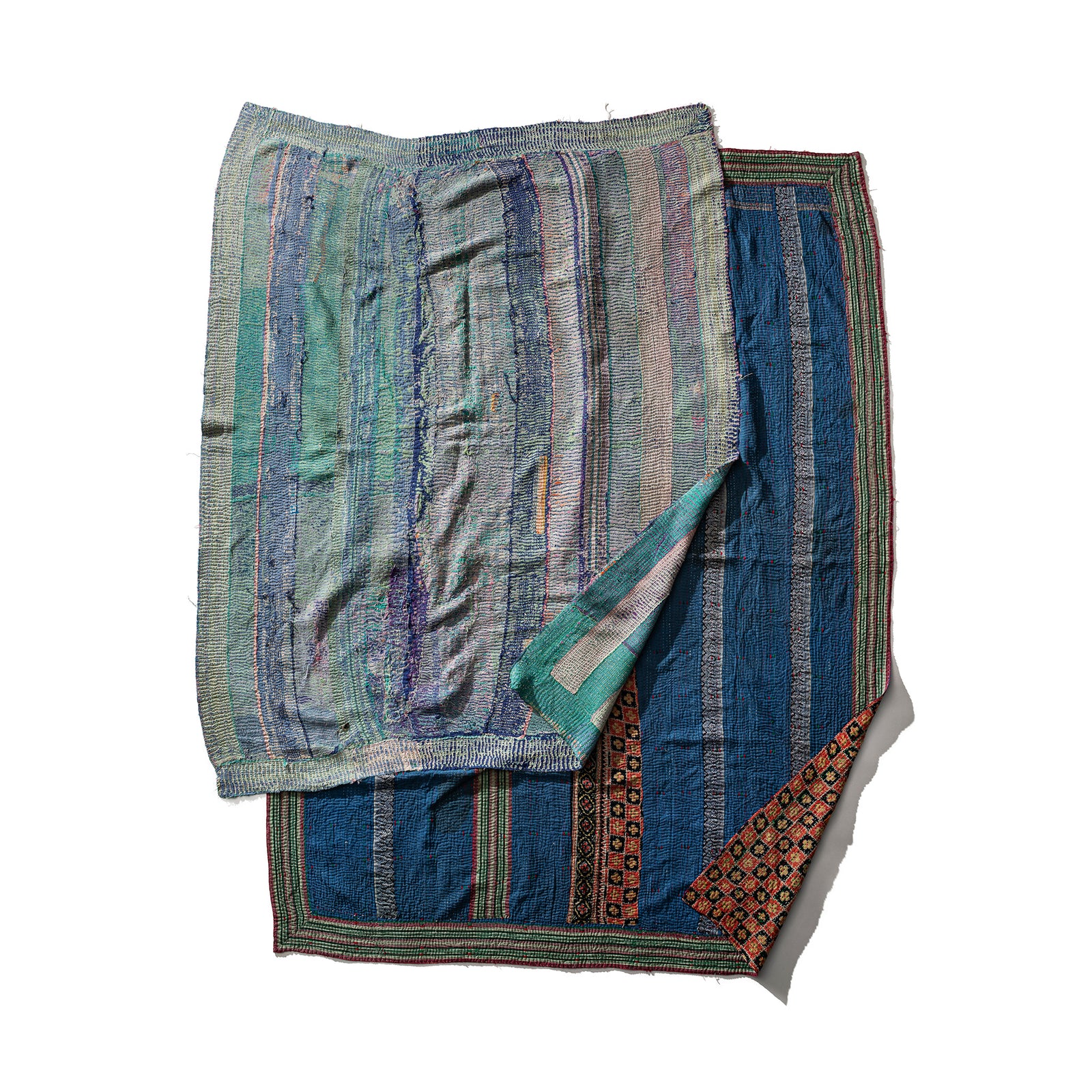 COVERED VINTAGE KANTHA QUILT ORGANIZER – PUEBCO ONLINE STORE